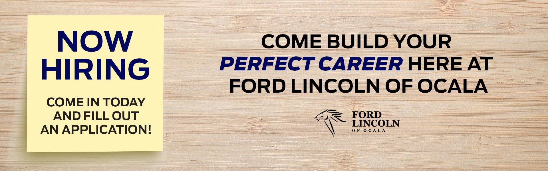 Come Build Your Perfect Career Here at Ford of Ocala